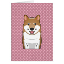 Shiba Inu Cartoon Greeting Cards
