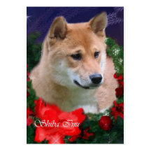 Shiba Inu Christmas Gifts Business Cards