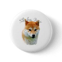Shiba Inu Dad 2 Pinback Button