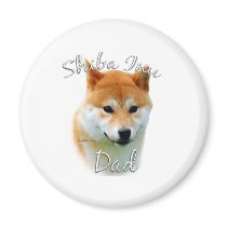 Shiba Inu Dad 2 Fridge Magnets