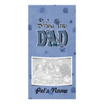 Shiba Inu DAD Photo Card Template