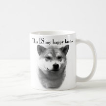 Shiba Inu Happy Face Coffee Mug