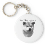 Shiba Inu Happy Face Keychain