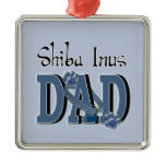 Shiba Inus DAD Christmas Ornament