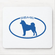 ShibaInu Silhouette Mousepad