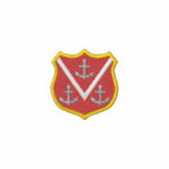 Shield with Anchors embroidered shirts