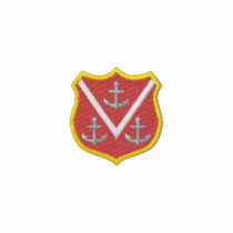 Shield with Anchors Embroidered Shirt