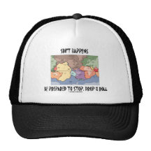 Shift Happens Be Prepared To Stop, Drop & Roll Mesh Hat