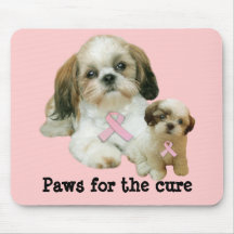 Shih Tzu Breast Cancer Mousepad