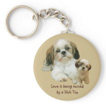 Shih Tzu Buddies Keychain