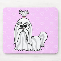Shih Tzu Cartoon Mouse Pads