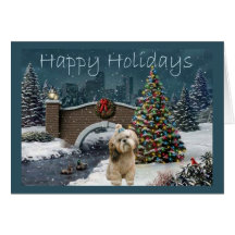 Shih Tzu Christmas Card Evening