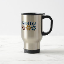 SHIH TZU  Dad Paw Print 1 Coffee Mugs