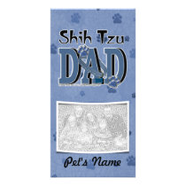 Shih Tzu DAD Customized Photo Card