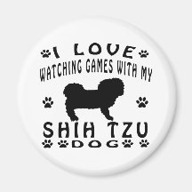 Shih Tzu Dog Design Fridge Magnet