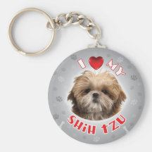 Shih tzu keychain