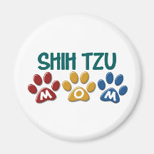 SHIH TZU  Mom Paw Print 1 Refrigerator Magnet