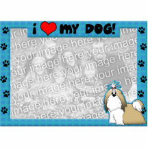 Shih Tzu Photo Frame Photo Cut Outs