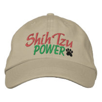 Shih Tzu Power by SRF Embroidered Baseball Cap