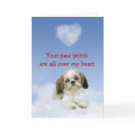 Shih Tzu Puppy Love Card