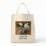 Shih Tzu Puppy Tote Bag