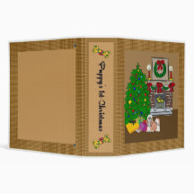 Shihtzu Puppy's 1st Christmas Scrapbook Binders