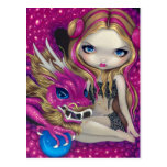 "Shimmering Pink Dragon" Postcard