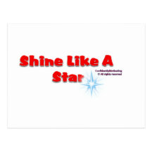 Shine like a star postcards