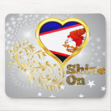 Shine On American Samoa Mouse Pads