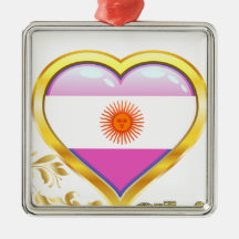 Shine On Argentina Christmas Ornaments
