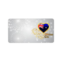 Shine On Australia Custom Address Label