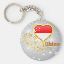 Shine On Singapore Key Chain