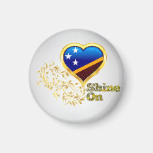 Shine On Solomon Islands Fridge Magnet