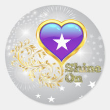 Shine On Somalia Round Sticker