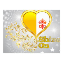 Shine On Vatican City Post Card