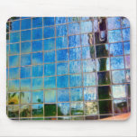 shiney blue tiles mouse mat