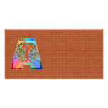 Shining Brick Wall  n NumberONE AAA Photo Card Template