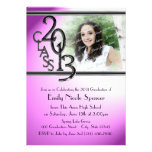 Shining Grad Purple invitations