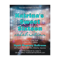 Shining Lights and Fireworks Sweet Sixteen Flyers