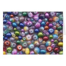 Shiny Beads Greeting Card