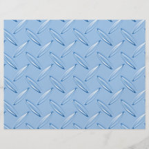 shiny blue diamond plate textured personalized flyer