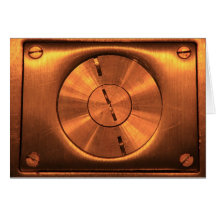 Shiny Brass Greeting Card