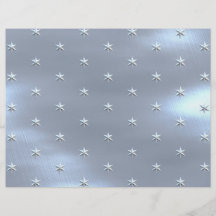 Shiny Brushed Star Metallic Texture Full Color Flyer