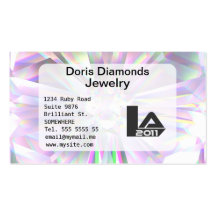Shiny Diamond customizable Business Card Templates