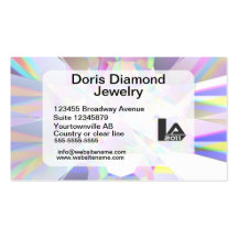 Shiny Diamond customizable Business Cards