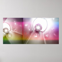 shiny disco balls poster