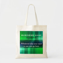 Shiny Green and Blue Metal Generic Business Bag