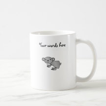 Shiny grey koala mugs
