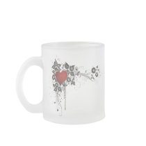 Shiny Heart, Leaves & Flowers - Original Coffee Mugs