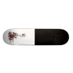Shiny Heart, Leaves & Flowers - Original Skateboards